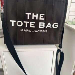 Marc Jacobs Black Medium Canvas Tote Bag